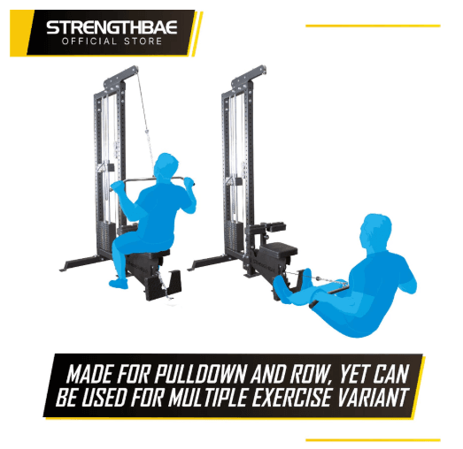 Lat Pulldown Row Combo Strengthbae – Mesin Cable untuk Latihan Punggung
