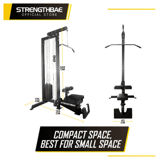 Lat Pulldown Row Combo Strengthbae – Mesin Cable untuk Latihan Punggung