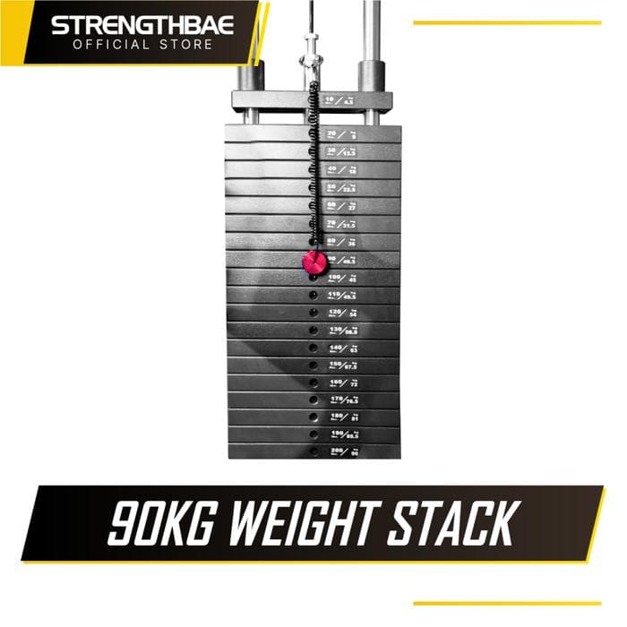 Leg Extension Leg Curl Selectorized Strengthbae | Seated Legs Machine Bench Combo Mesin Gym Latihan Kaki Paha Depan Belakang