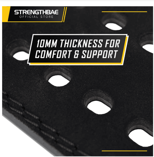 Lever Belt 10mm Strengthbae – Sabuk Gym Suede dengan Quick Release Buckle