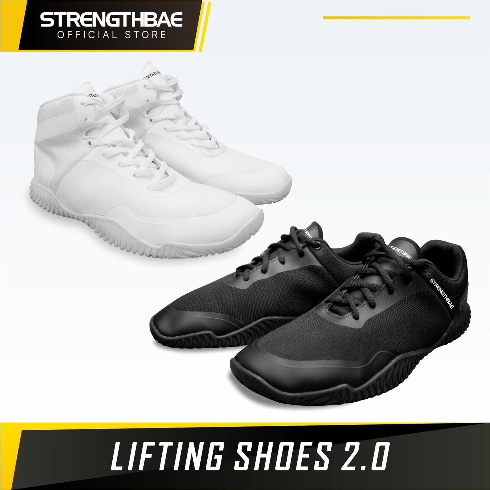 Lifting Shoes 2.0 Strengthbae – Sepatu Gym Wide Toe Box untuk Squat dan Deadlift