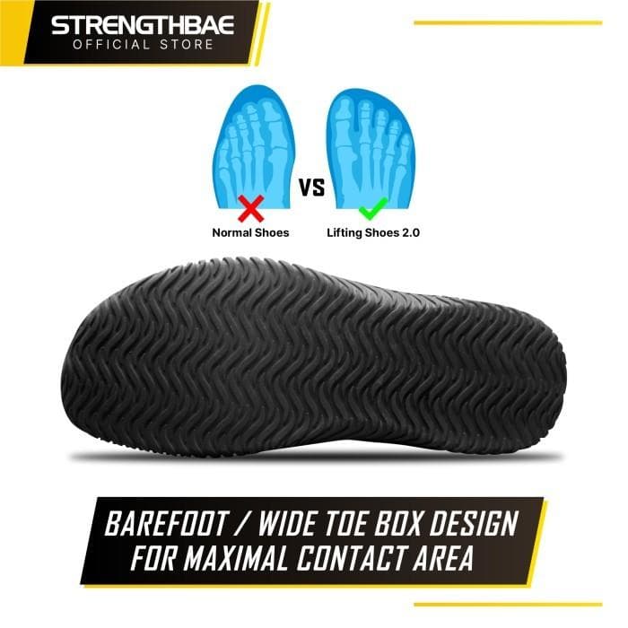 Lifting Shoes 2.0 Strengthbae – Sepatu Gym Wide Toe Box untuk Squat dan Deadlift
