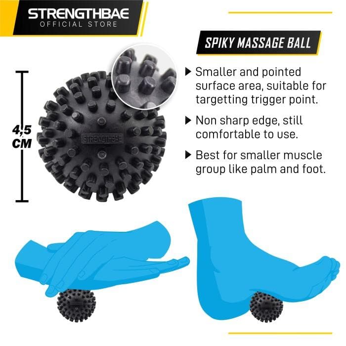Massage Ball Strengthbae – Bola Pijat Smooth dan Spiky untuk Relaksasi Otot