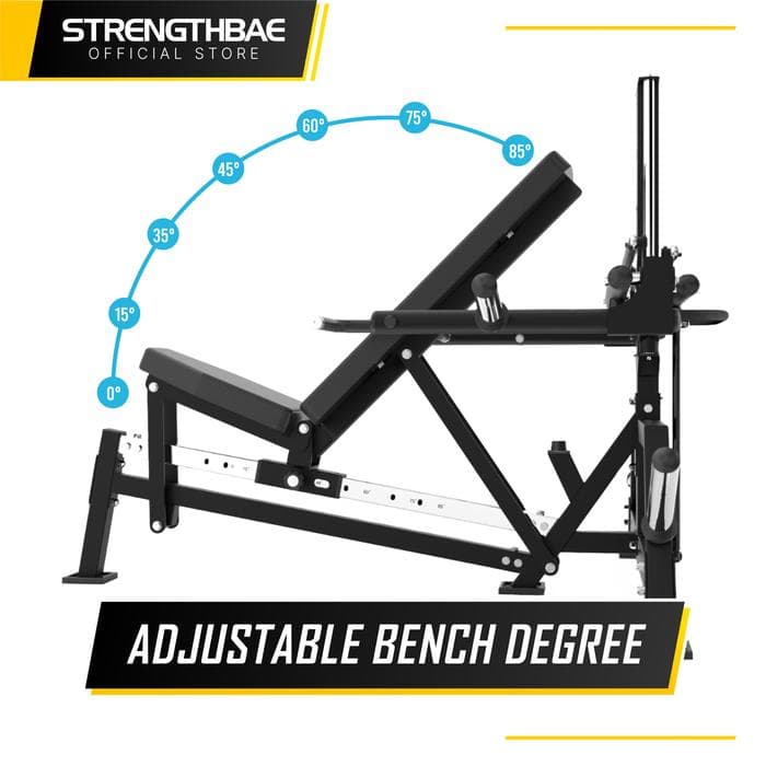 Multi Bench Press Machine Strengthbae | Mesin Chest dan Shoulder Press 3-in-1