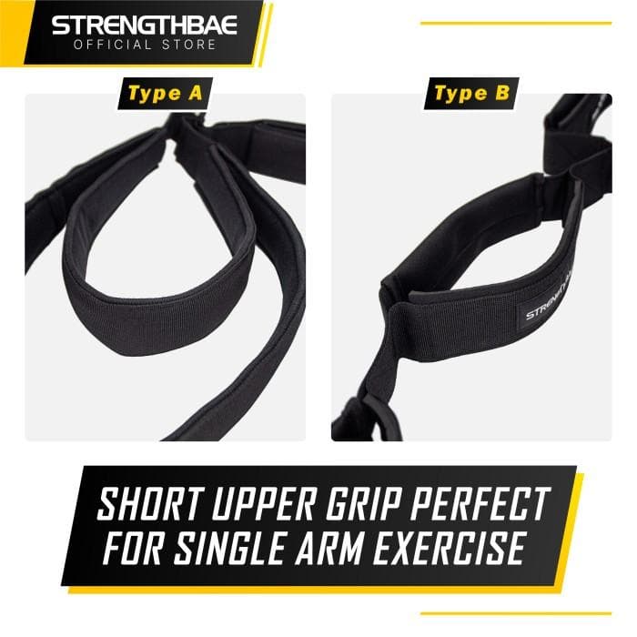Multi Grip Tricep Rope Strengthbae – Cable Attachment untuk Tricep Extension dan Face Pull