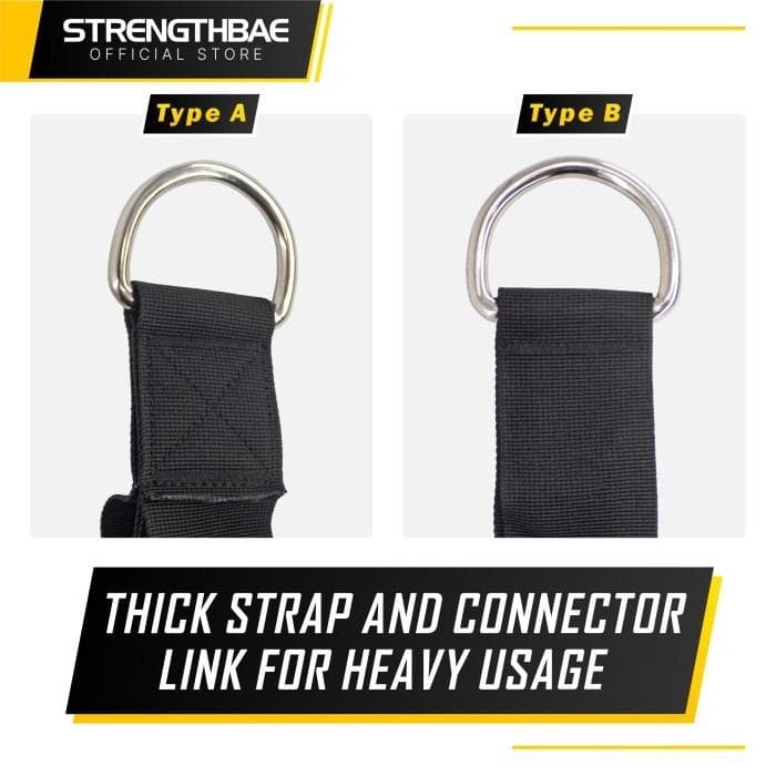 Multi Grip Tricep Rope Strengthbae – Cable Attachment untuk Tricep Extension dan Face Pull