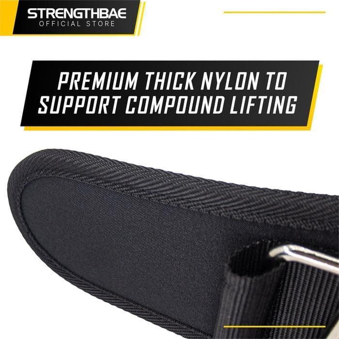 Nylon Belt Strengthbae – Sabuk Gym untuk Core Bracing dan Latihan Harian
