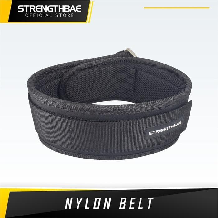 Nylon Belt Strengthbae – Sabuk Gym untuk Core Bracing dan Latihan Harian
