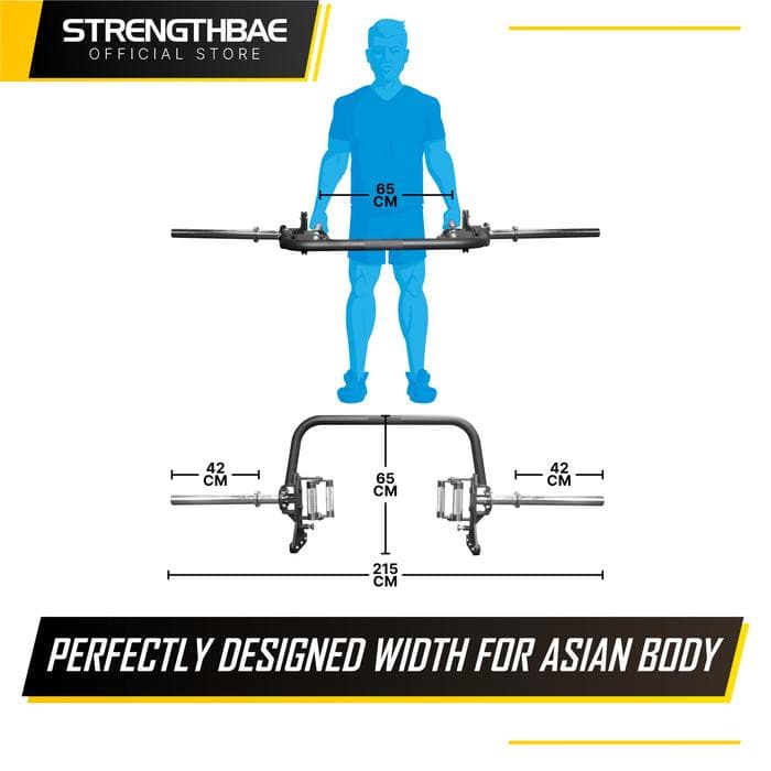 Open Trap Bar 2.0 Strengthbae – Hex Bar untuk Deadlift dan Farmers Walk