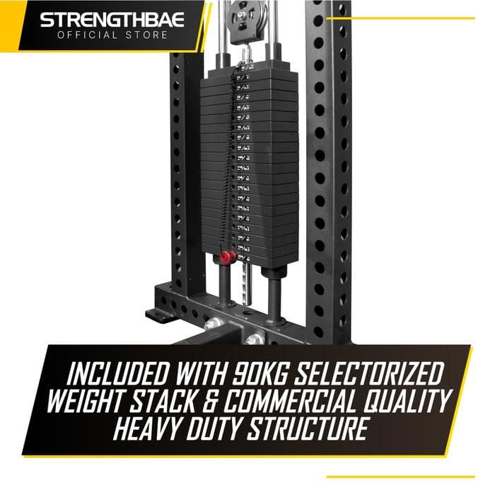 Pec Fly Rear Delt Machine Strengthbae – Mesin Dada dan Bahu Belakang 2-in-1