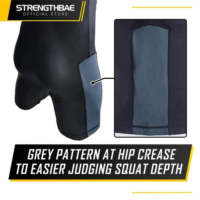 Powerlifting Singlet Strengthbae – Singlet Kompetisi dengan Fit Ketat dan Stretchable
