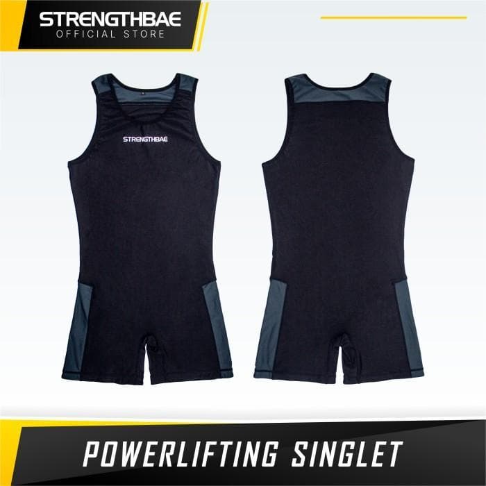 Powerlifting Singlet Strengthbae – Singlet Kompetisi dengan Fit Ketat dan Stretchable