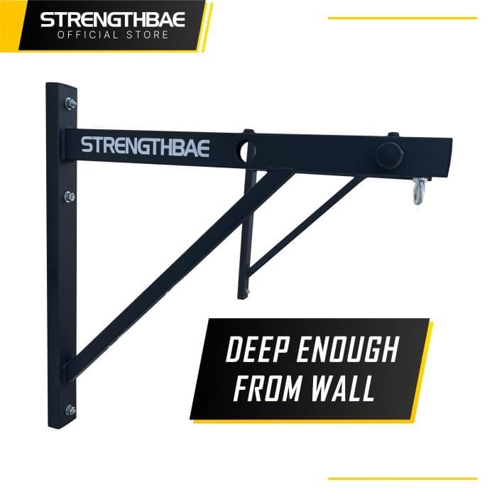 Pull Up Bar Strengthbae | Wall Mounted Straight Bar untuk Calisthenics