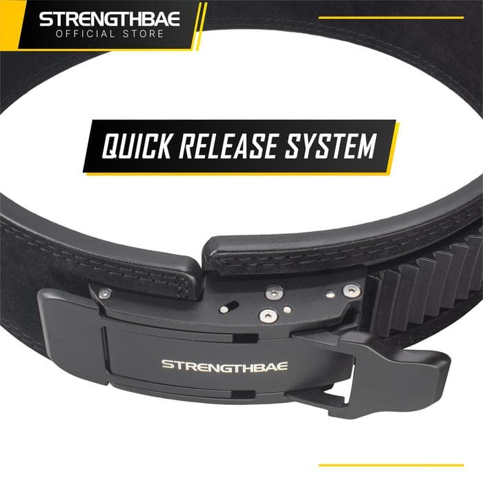 Ratchet Lifting Belt Strengthbae | Sabuk Angkat Beban Micro-Adjustable 10mm dan 13mm