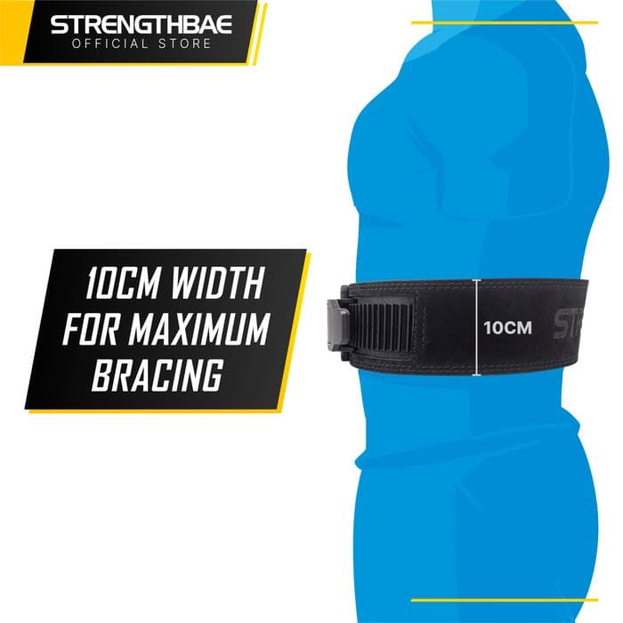 Ratchet Lifting Belt Strengthbae | Sabuk Angkat Beban Micro-Adjustable 10mm dan 13mm