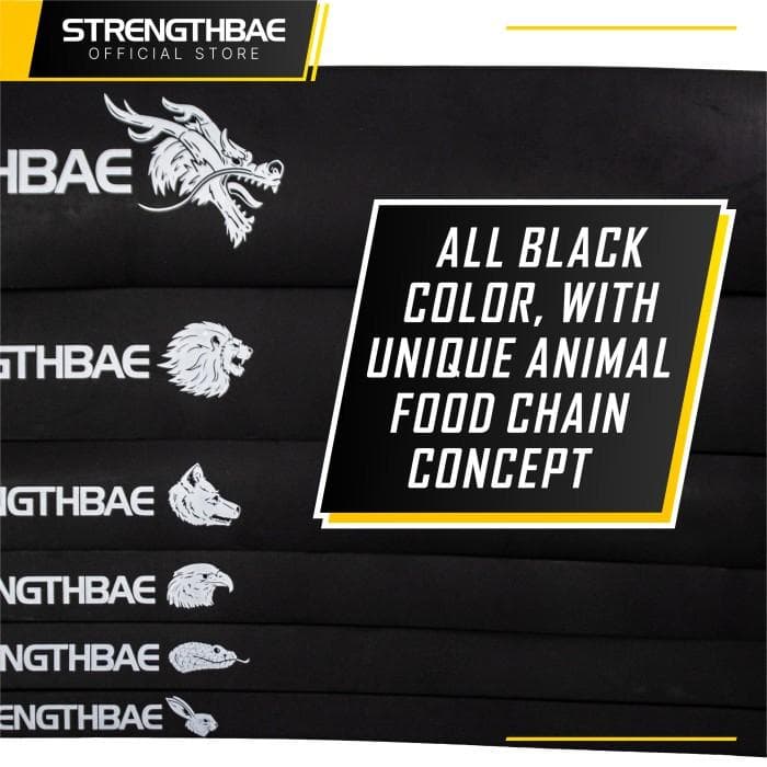 Resistance Band Long Strengthbae – Long Loop Band 6 Level Resistansi untuk Latihan