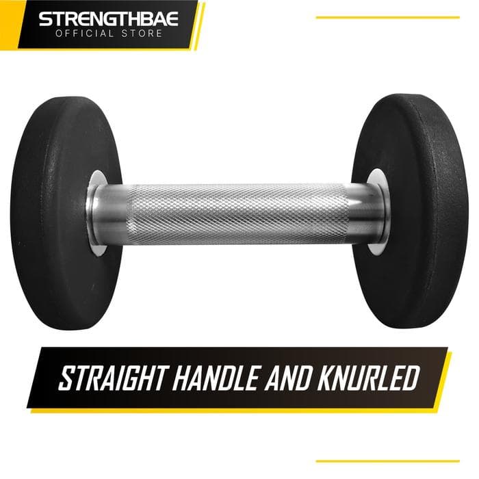 Round Dumbbell Strengthbae – Dumbbell Urethane CPU 2–50 kg untuk Commercial Gym