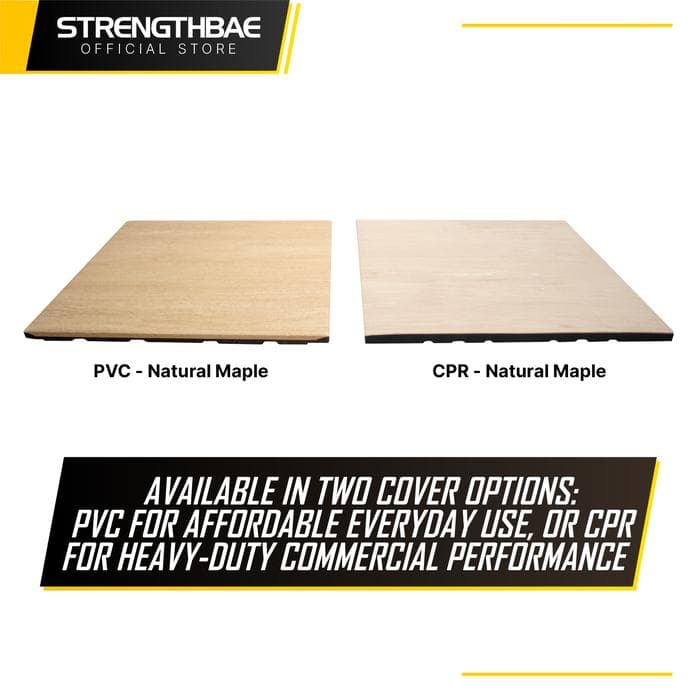 Rubber Mat Gym Flooring Wood Texture Strengthbae – Lantai Gym Motif Kayu
