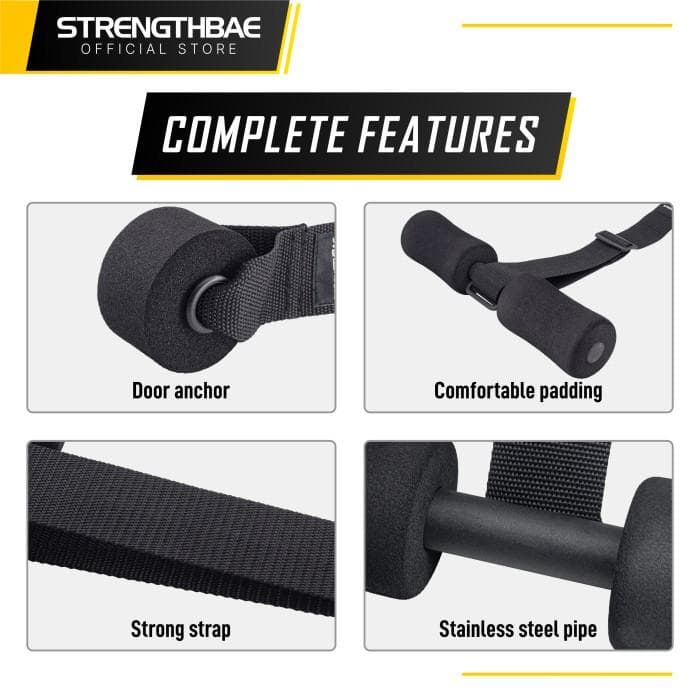 Sit Up Strap Strengthbae – Strap Nordic Curl, Sit Up, dan Sissy Squat