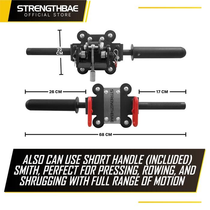 Smith Machine Trolley Strengthbae – Attachment Smith Machine untuk Power Rack