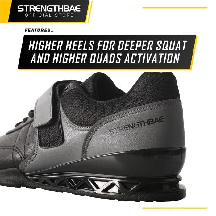 Squat Shoes 1.0 Strengthbae – Sepatu Squat dan Weightlifting dengan Sol Rigid