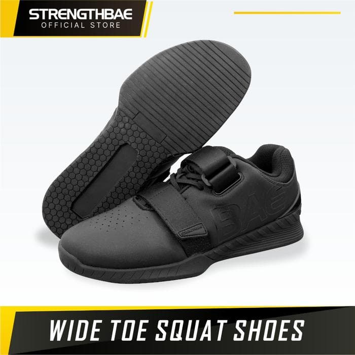 Squat Shoes 2.0 Strengthbae | Wide Toe Weightlifting Shoes Ukuran 36–48