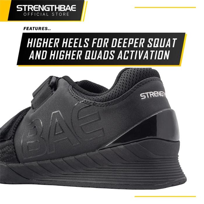 Squat Shoes 2.0 Strengthbae | Wide Toe Weightlifting Shoes Ukuran 36–48