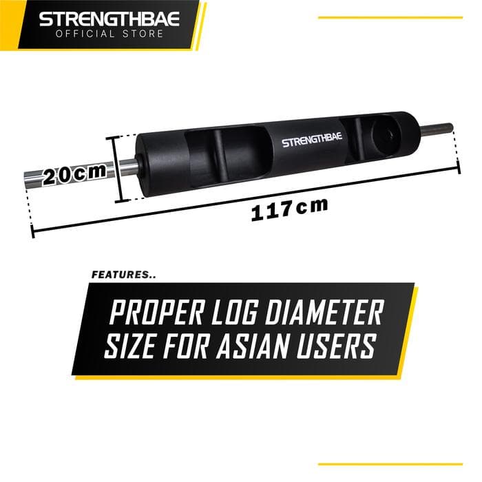 Strongman Log Bar Strengthbae – Specialty Bar untuk Log Press dan Latihan Strongman