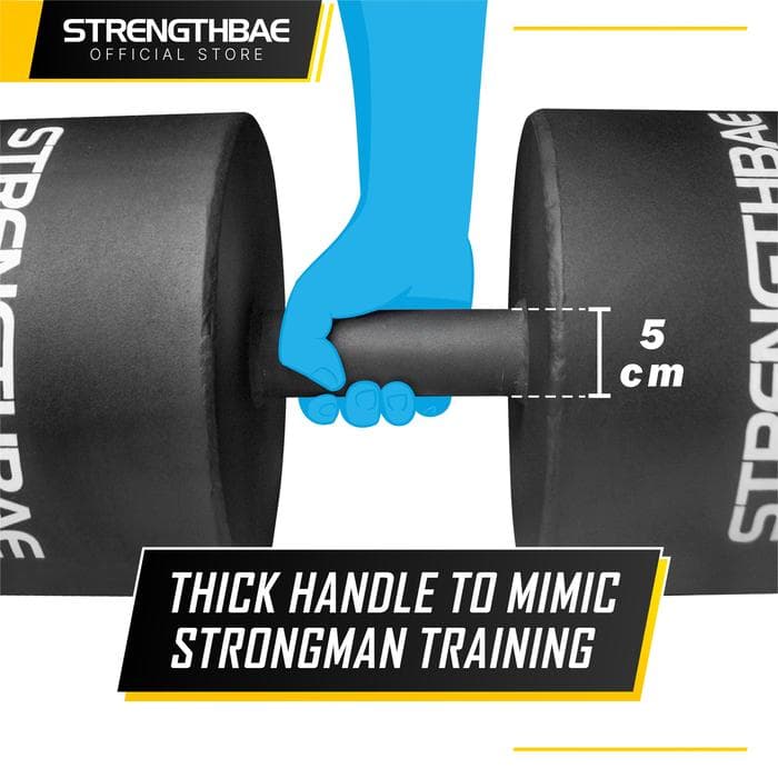 Monster Dumbbell Strengthbae – Loadable Circus Dumbbell untuk Latihan Strongman