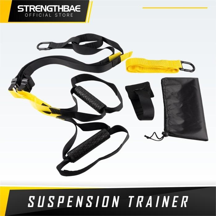 Suspension Trainer Strengthbae – Adjustable Strap Complete Kit untuk Latihan Full Body