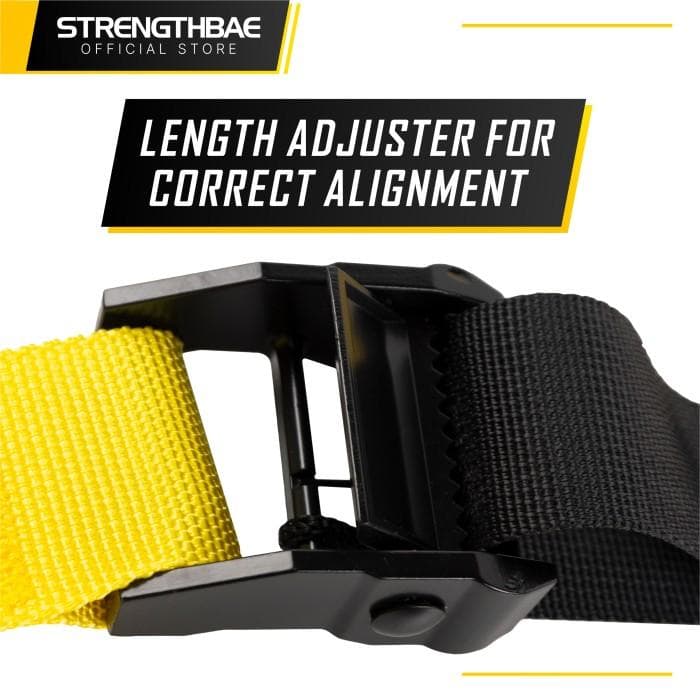 Suspension Trainer Strengthbae – Adjustable Strap Complete Kit untuk Latihan Full Body