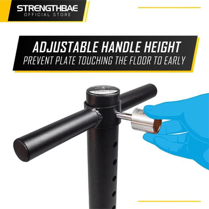 T-Bell Strengthbae – Plate Loaded Handle untuk Straddle Squat, Sumo Deadlift, dan Duck Walk
