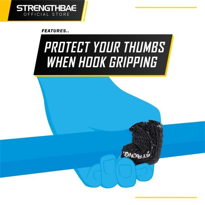 Thumb Tape Strengthbae – Tape Jempol 5 cm untuk Hook Grip dan Weightlifting