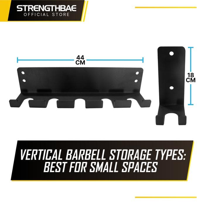 Wall Mount Storage Strengthbae – Rak Plate dan Barbell Dinding