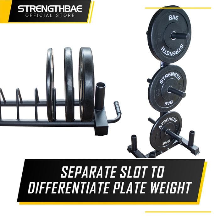 Weight Plate Storage Strengthbae – Rak Penyimpanan Plate Vertikal dan Horizontal