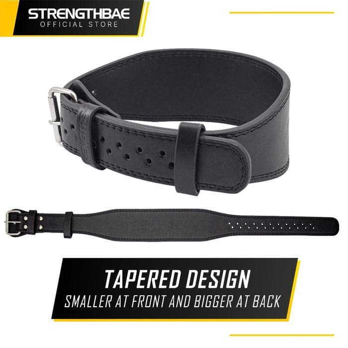 Weightlifting Belt 8mm Strengthbae | Sabuk Gym Bodybuilding Crossfit Fitness Powerlifting