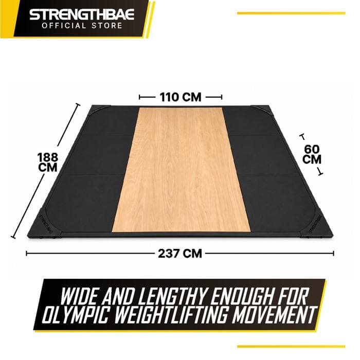 Weightlifting Platform Strengthbae – Platform Angkat Besi untuk Clean, Snatch, dan Deadlift