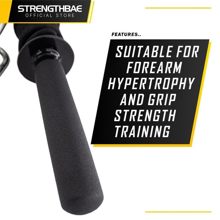 Wrist Roller Strengthbae – Alat Latihan Forearm dan Grip Strength