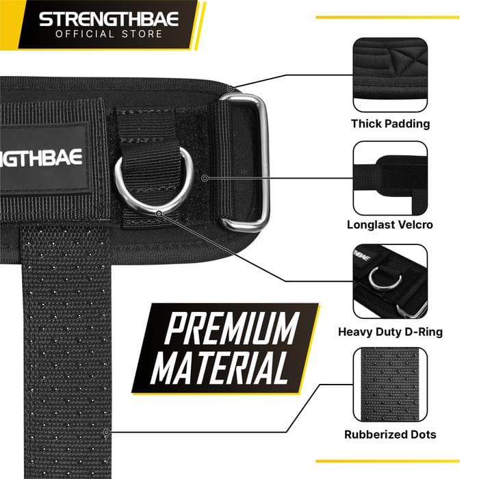 Wrist Strap Wrist Cuff Combo Strengthbae – Lifting Strap dan Cable Machine Attachment