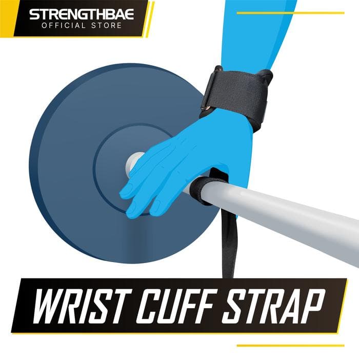 Wrist Strap Wrist Cuff Combo Strengthbae – Lifting Strap dan Cable Machine Attachment