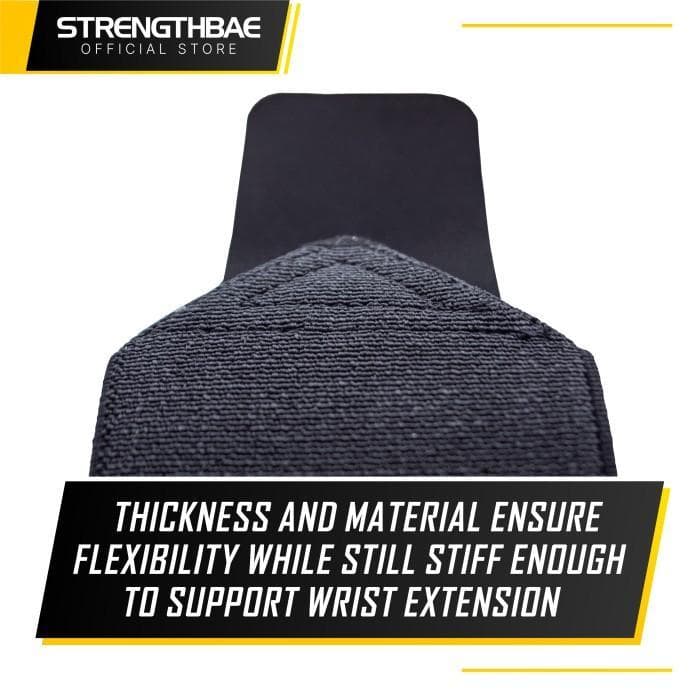Wrist Wrap Strengthbae – Penyangga Pergelangan Tangan Stiff dan Flexible