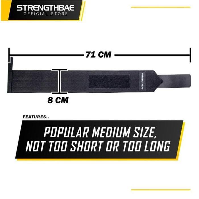 Wrist Wrap Strengthbae – Penyangga Pergelangan Tangan Stiff dan Flexible