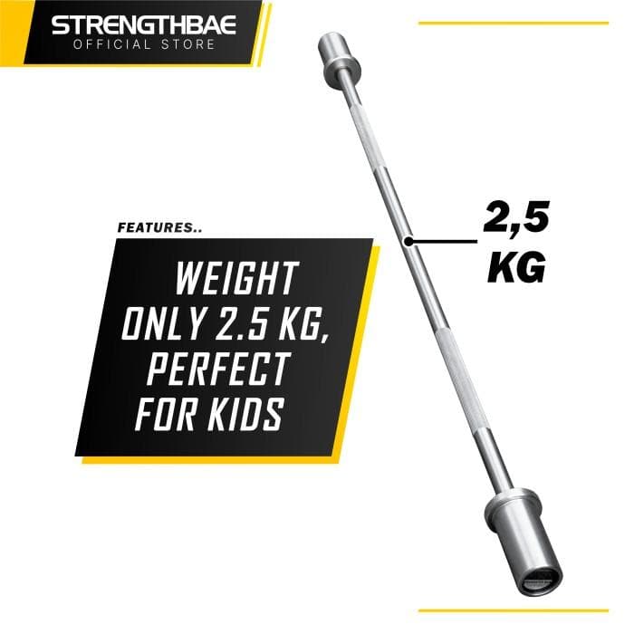 Youngster Bar Strengthbae – Barbell Anak 2,5 kg dengan Sleeve 5 cm