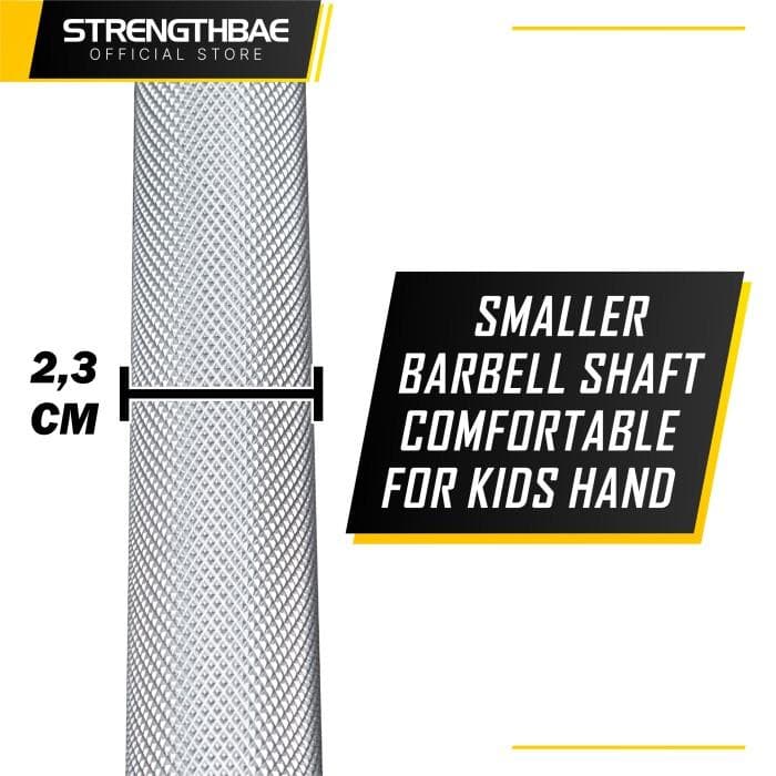 Youngster Bar Strengthbae – Barbell Anak 2,5 kg dengan Sleeve 5 cm