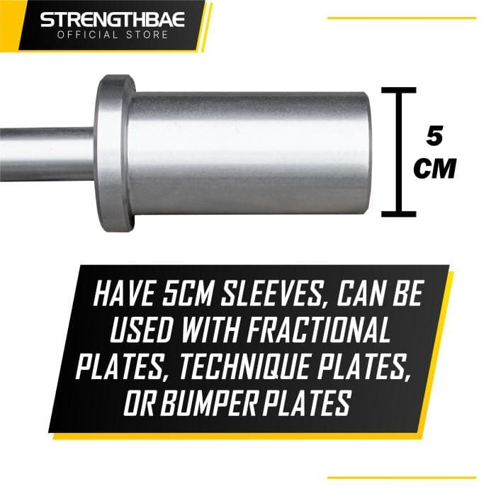 Youngster Bar Strengthbae – Barbell Anak 2,5 kg dengan Sleeve 5 cm