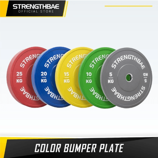 Color Bumper Plate Strengthbae 5–25 kg – Piringan Barbell Color Coded