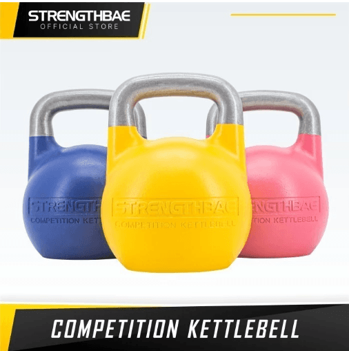 Competition Kettlebell Strengthbae 4–48 kg – Kettlebell Hollow Body Berkode Warna