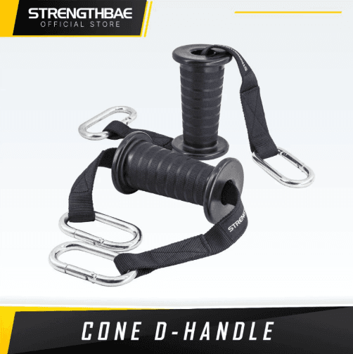 Cone D-Handle Strengthbae – Handle Cable Machine Ergonomis Sepasang