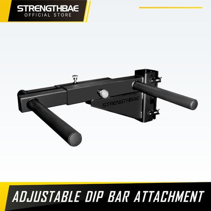 Dip Bar Adjustable Attachment Strengthbae – Adjustable Dip Bar untuk Power Rack