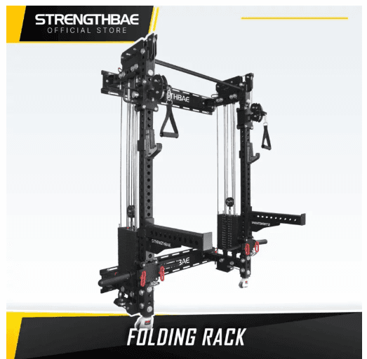 Folding 2-in-1 Trainer Strengthbae – Alat Gym Lipat untuk Home Gym